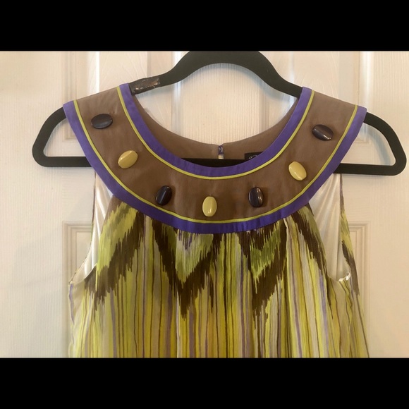 JAX Sleeveless Lime Green Mini Dress-Small - Picture 4 of 6